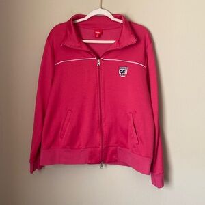 Mossimo Pink Y2K Preppy Polo Zip Up Jacket 1X